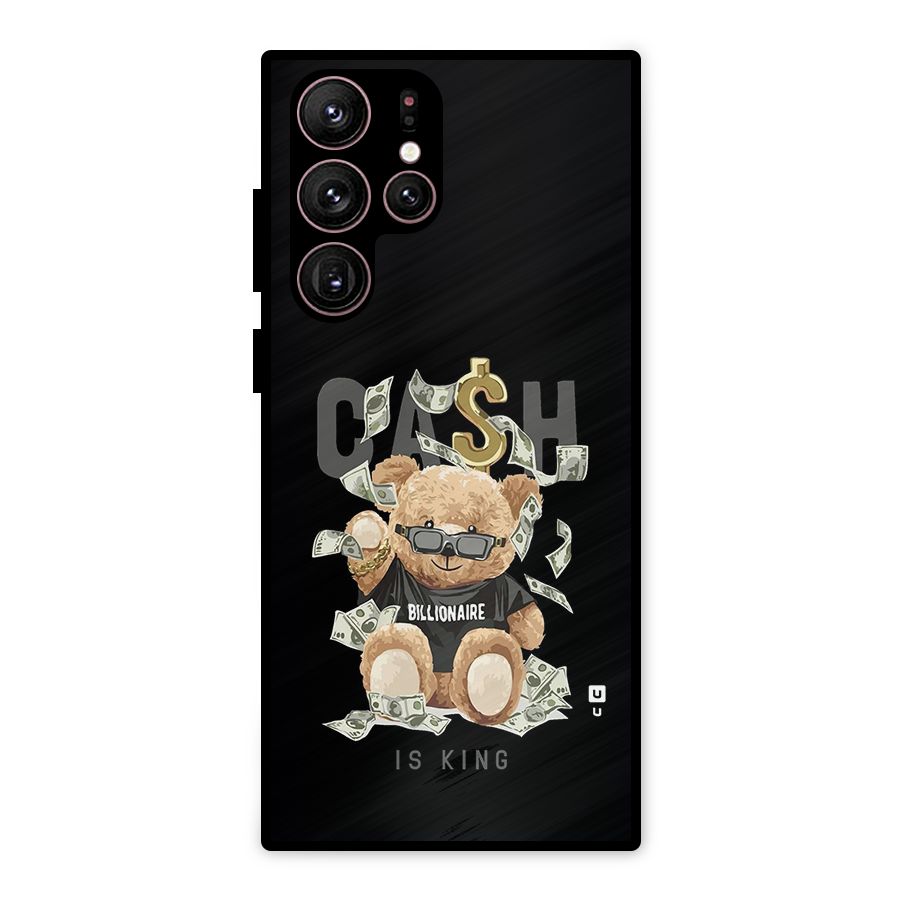 Billionaire Teddy Metal Back Case for Galaxy S22 Ultra 5G