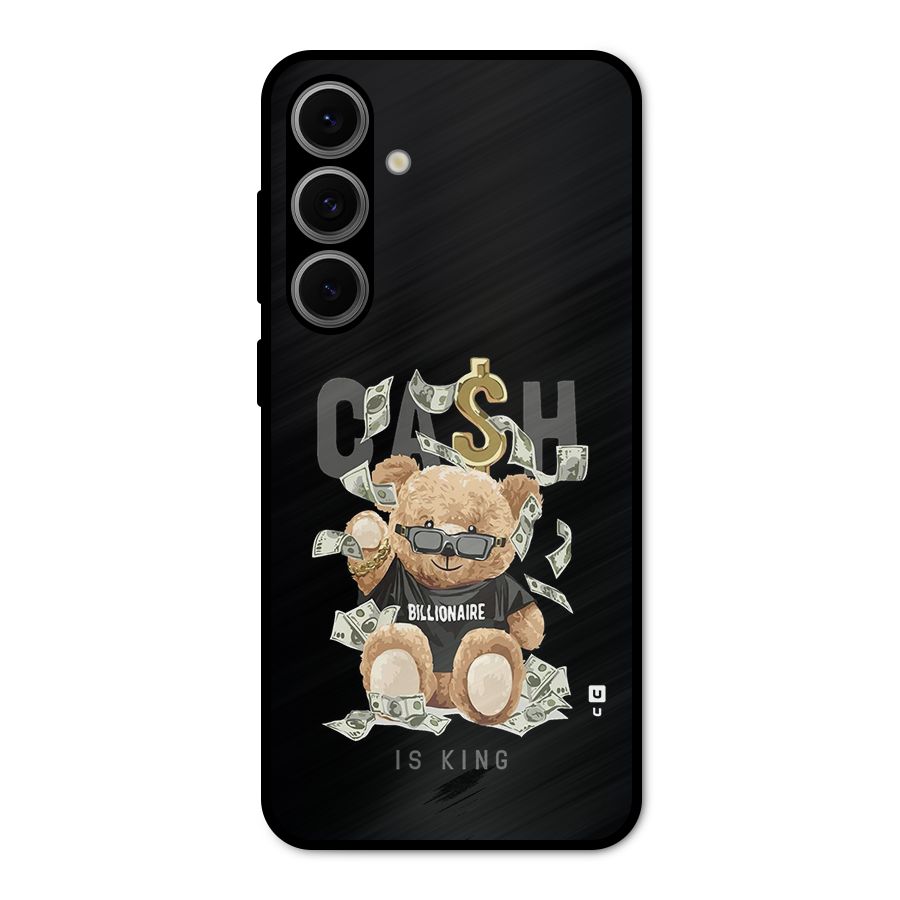 Billionaire Teddy Metal Back Case for Galaxy S24 FE