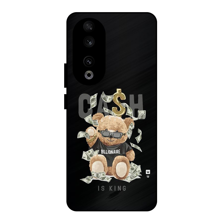 Billionaire Teddy Metal Back Case for Honor 90