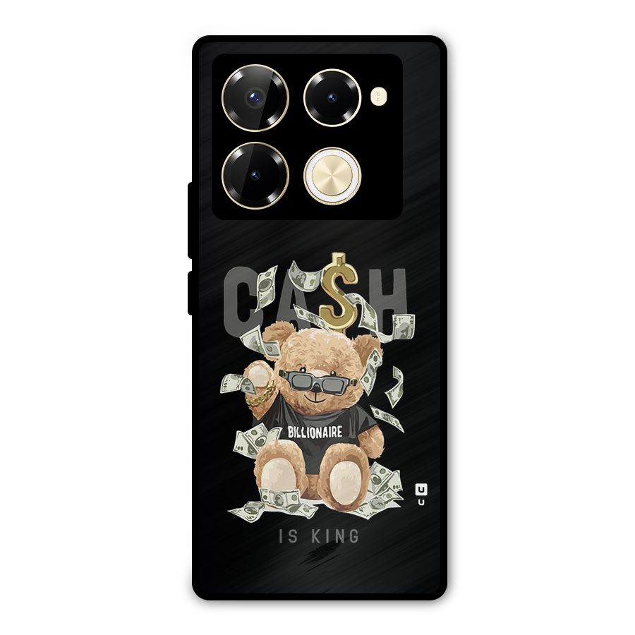 Billionaire Teddy Metal Back Case for Infinix Note 40 Pro Plus