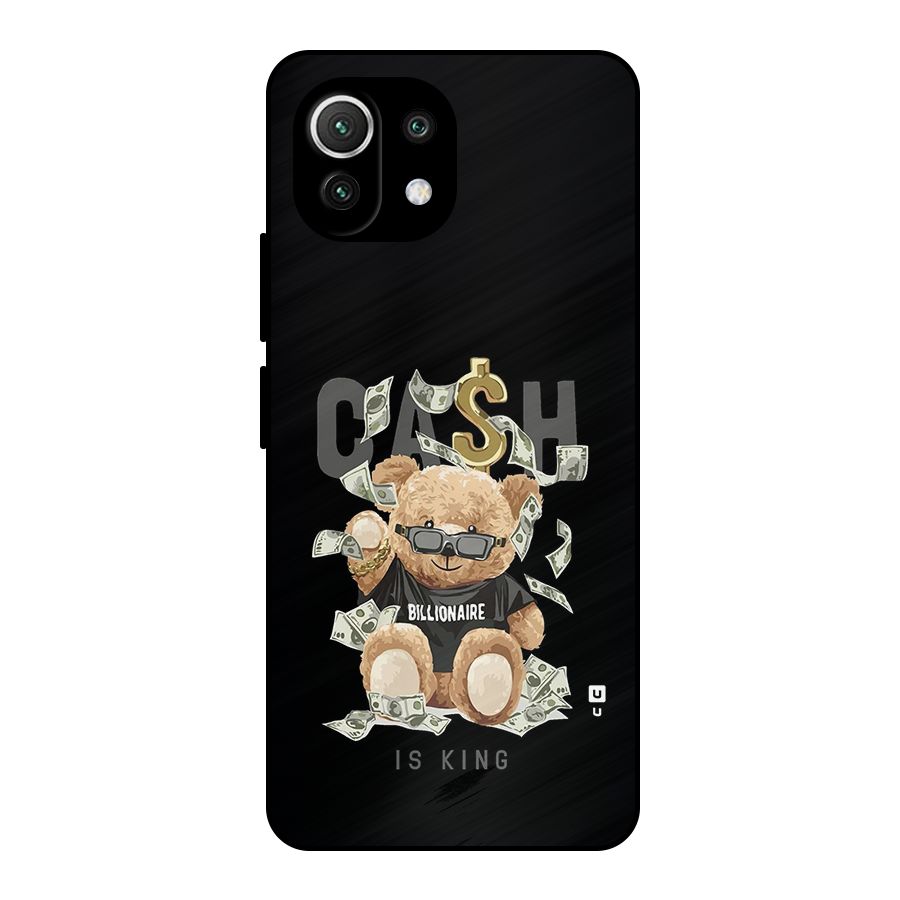 Billionaire Teddy Metal Back Case for Mi 11 Lite NE 5G