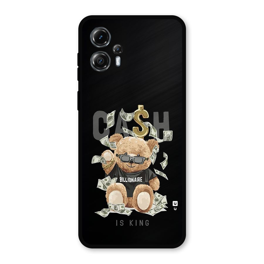 Billionaire Teddy Metal Back Case for Moto G13