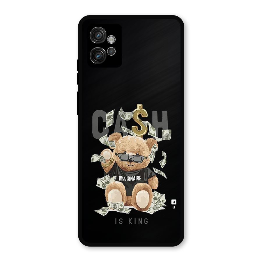 Billionaire Teddy Metal Back Case for Moto G32