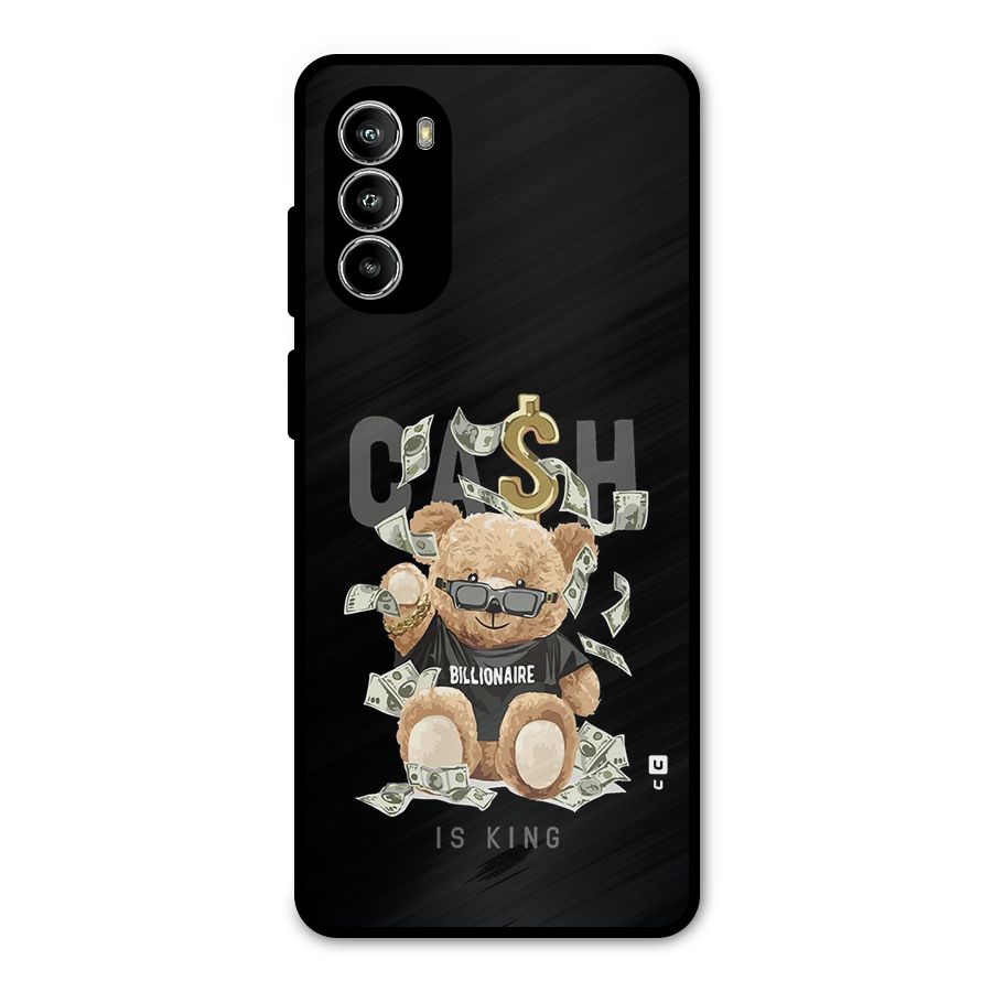 Billionaire Teddy Metal Back Case for Moto G52