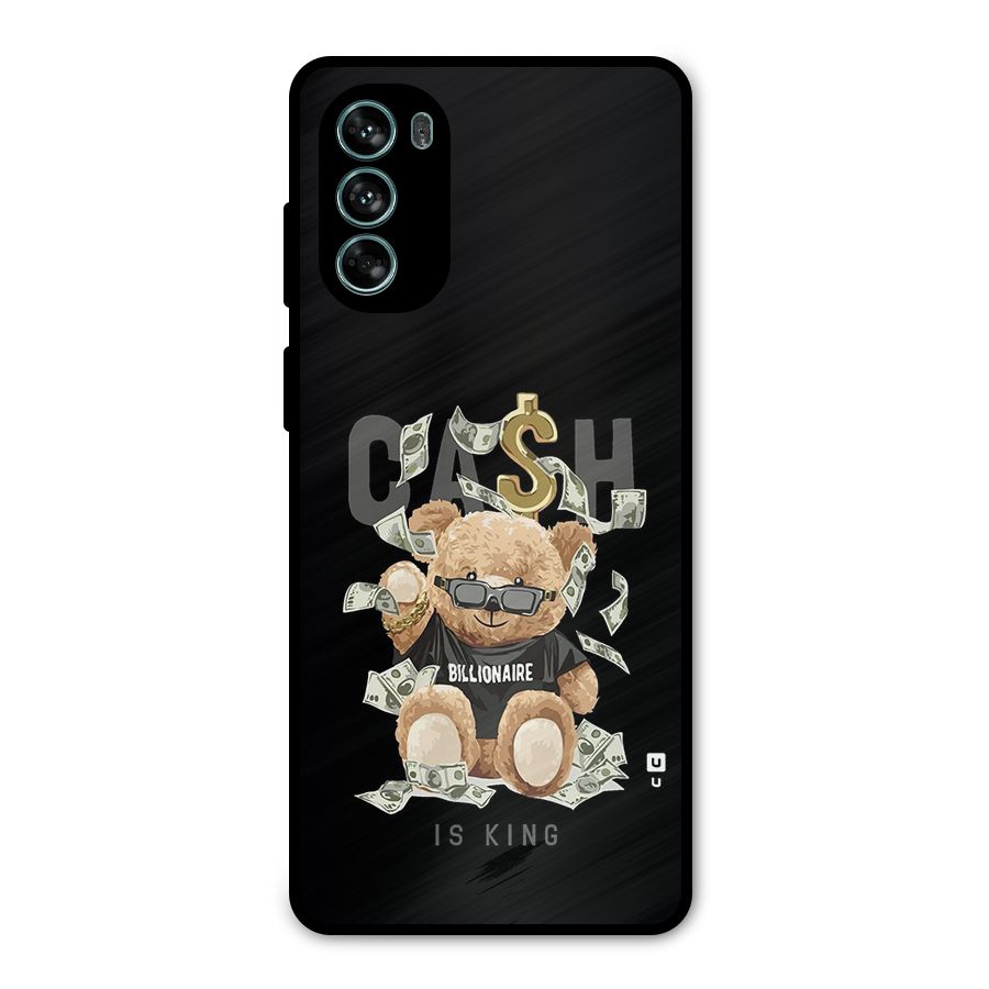 Billionaire Teddy Metal Back Case for Moto G62