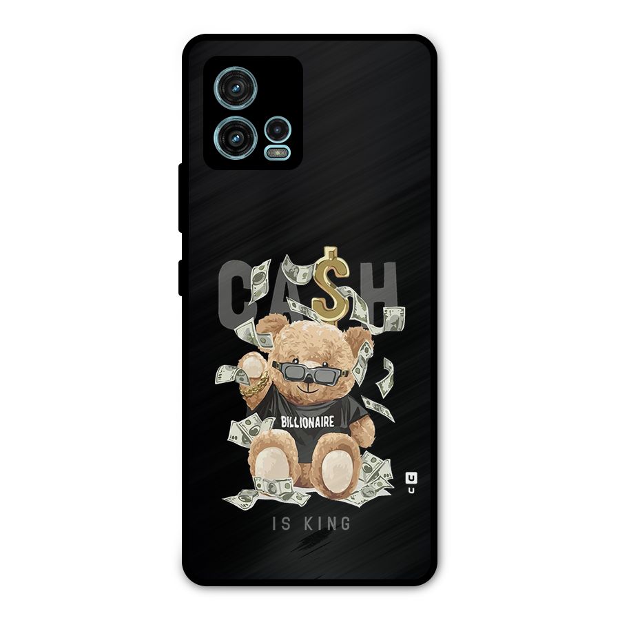 Billionaire Teddy Metal Back Case for Moto G72