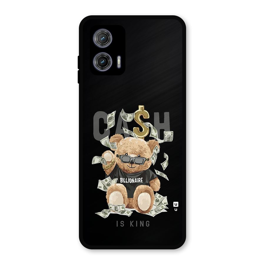 Billionaire Teddy Metal Back Case for Moto G73