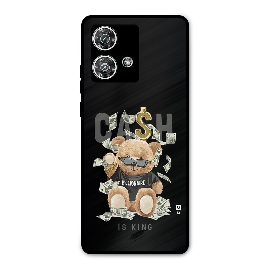 Billionaire Teddy Metal Back Case for Motorola Edge 40 Neo
