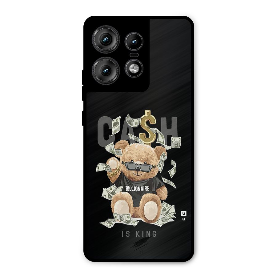 Billionaire Teddy Metal Back Case for Motorola Edge 50 Pro