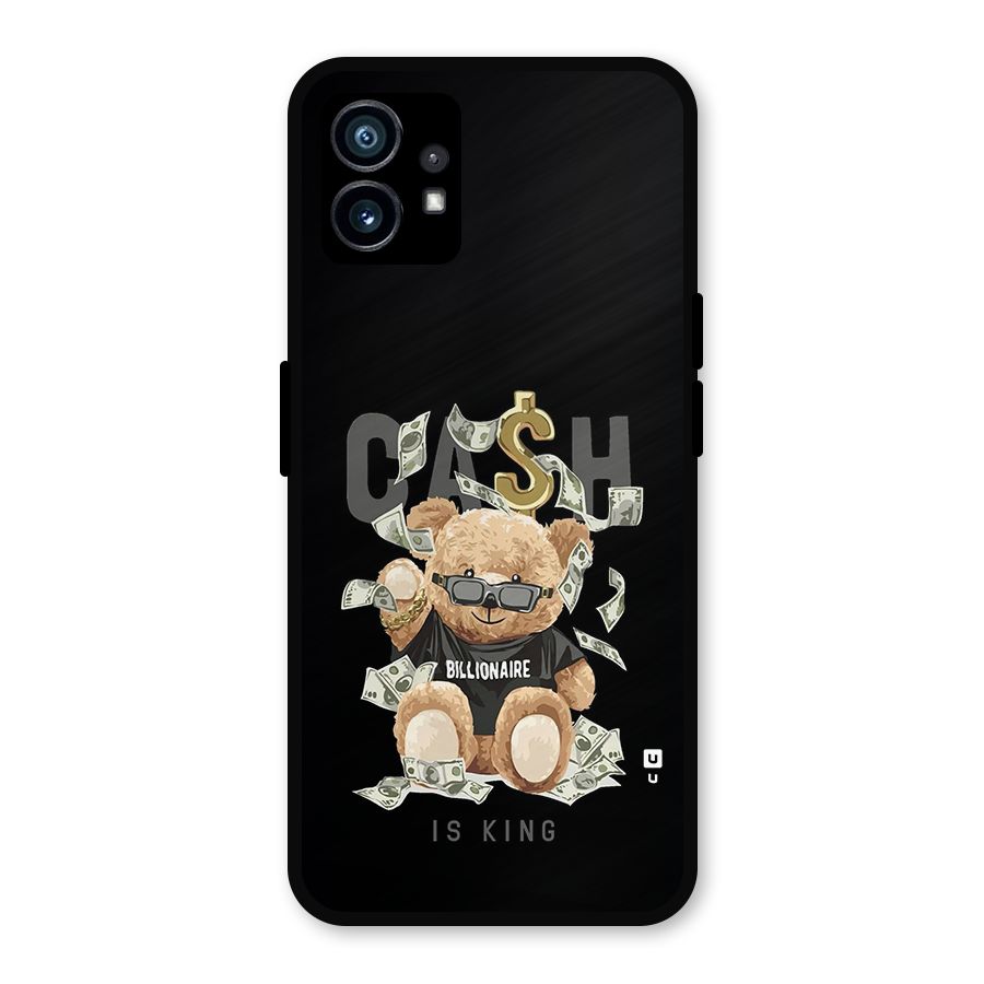 Billionaire Teddy Metal Back Case for Nothing Phone 1