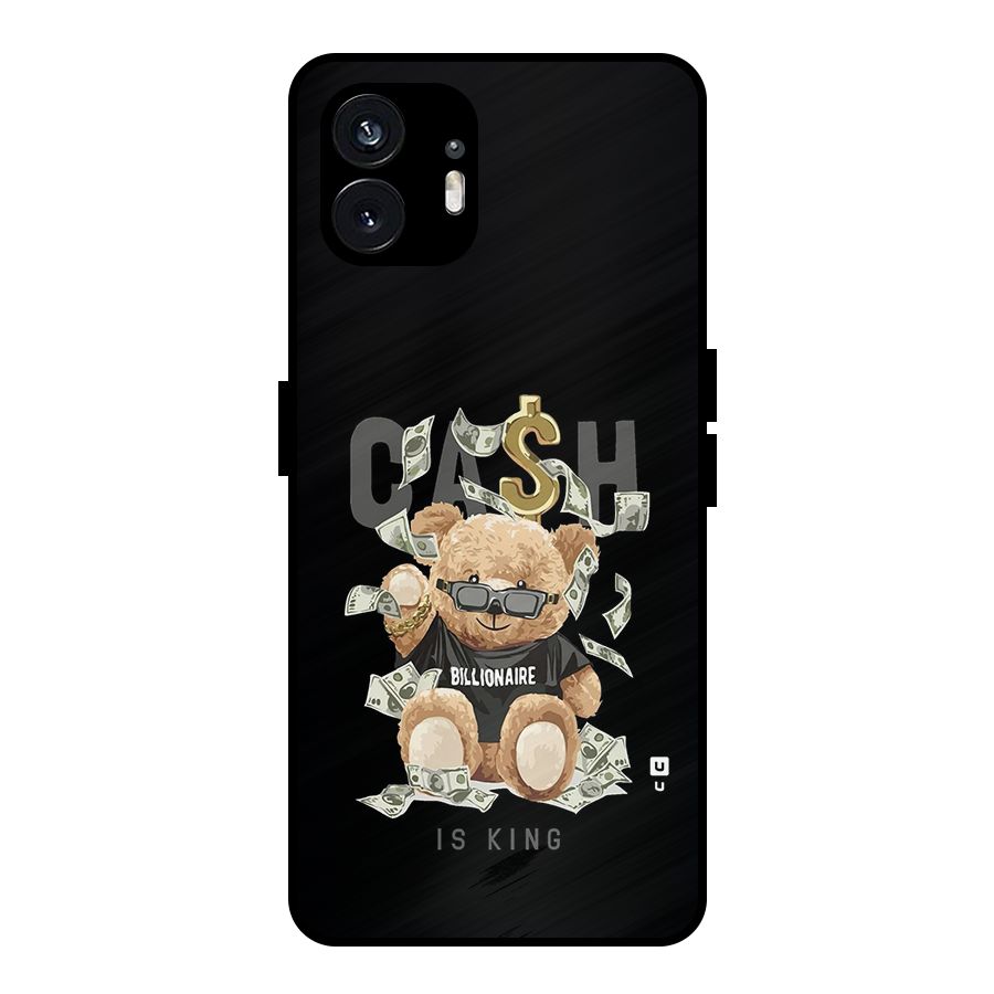Billionaire Teddy Metal Back Case for Nothing Phone 2