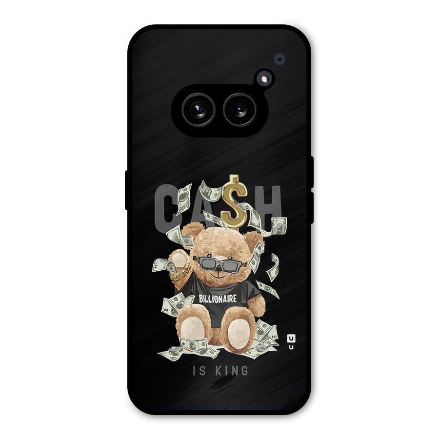 Billionaire Teddy Metal Back Case for Nothing Phone 2a Plus