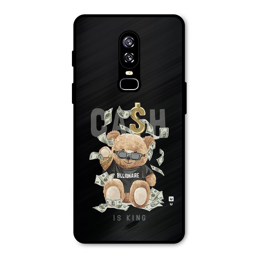 Billionaire Teddy Metal Back Case for OnePlus 6