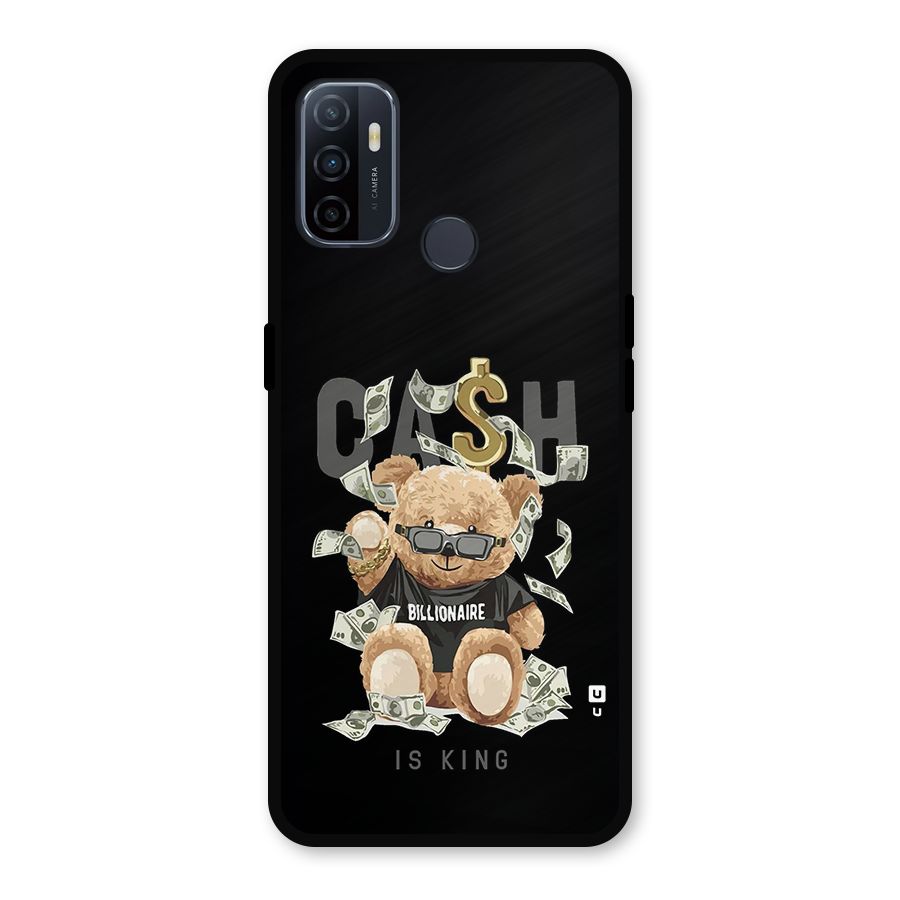 Billionaire Teddy Metal Back Case for Oppo A53