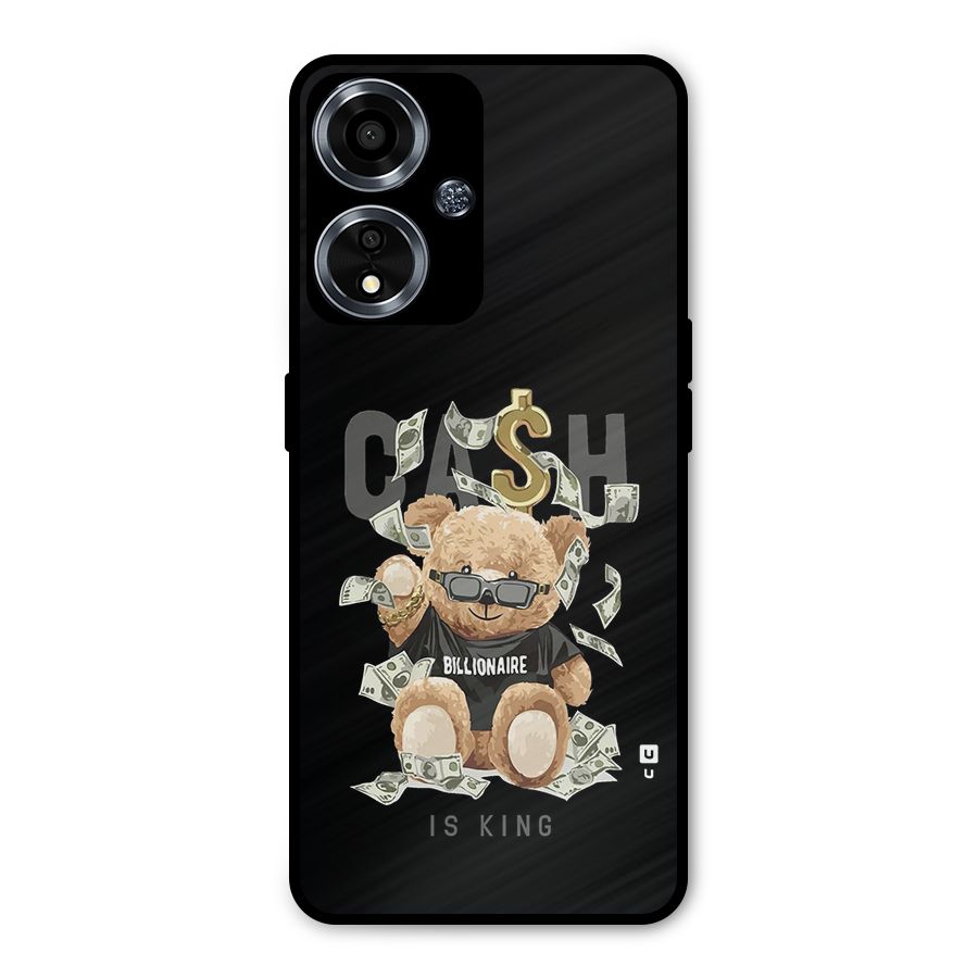 Billionaire Teddy Metal Back Case for Oppo A59