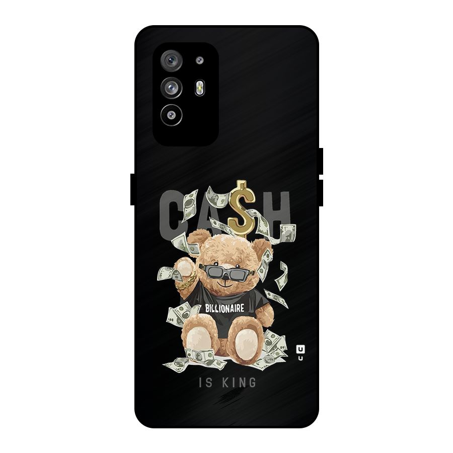 Billionaire Teddy Metal Back Case for Oppo F19 Pro Plus 5G