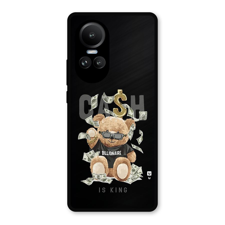 Billionaire Teddy Metal Back Case for Oppo Reno10 Pro