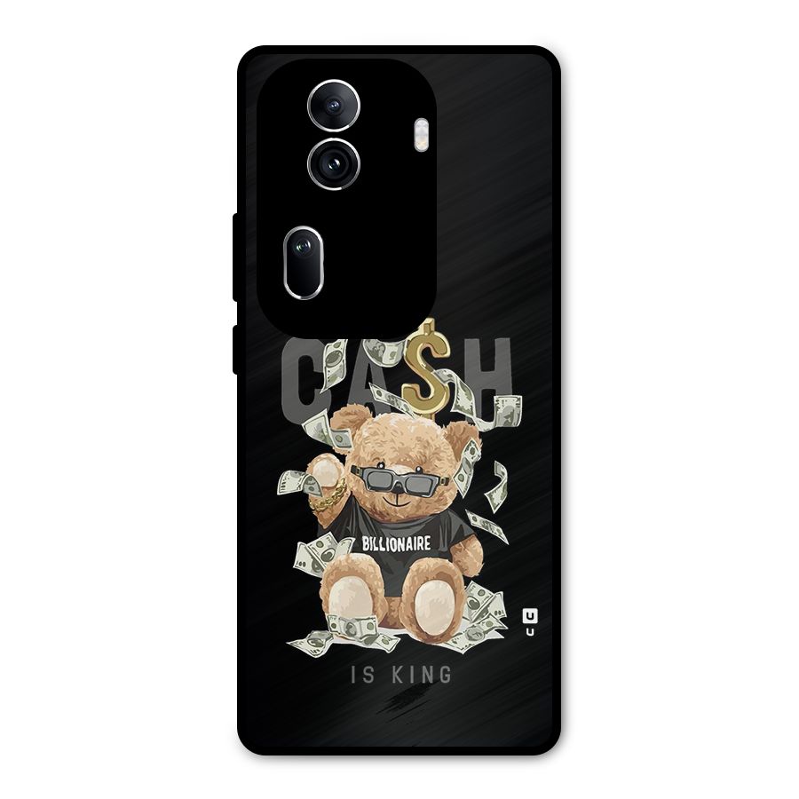 Billionaire Teddy Metal Back Case for Oppo Reno11 Pro 5G