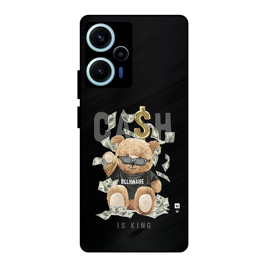 Billionaire Teddy Metal Back Case for Poco F5