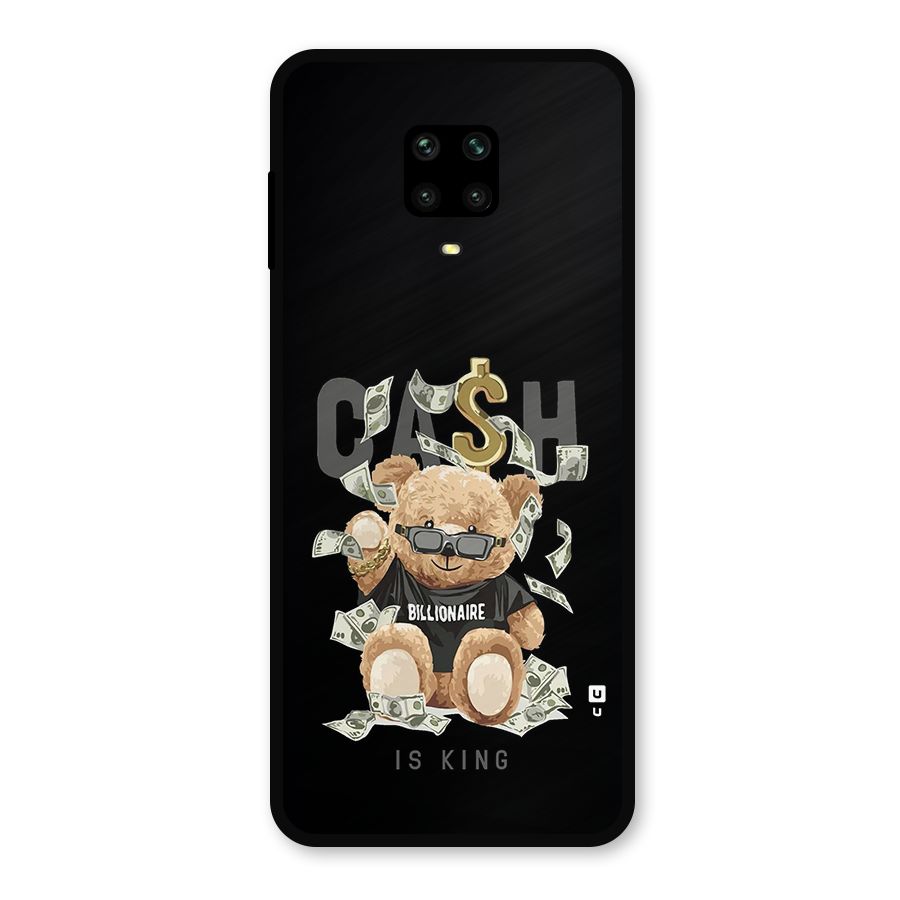 Billionaire Teddy Metal Back Case for Poco M2