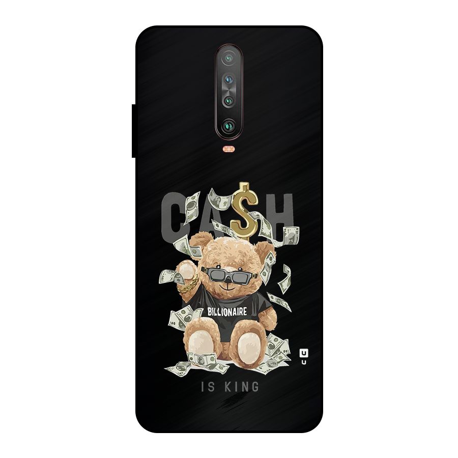 Billionaire Teddy Metal Back Case for Poco X2