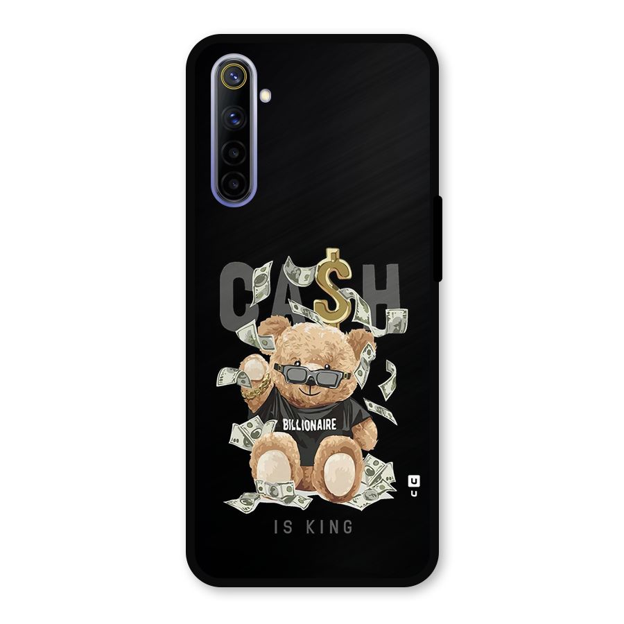 Billionaire Teddy Metal Back Case for Realme 6