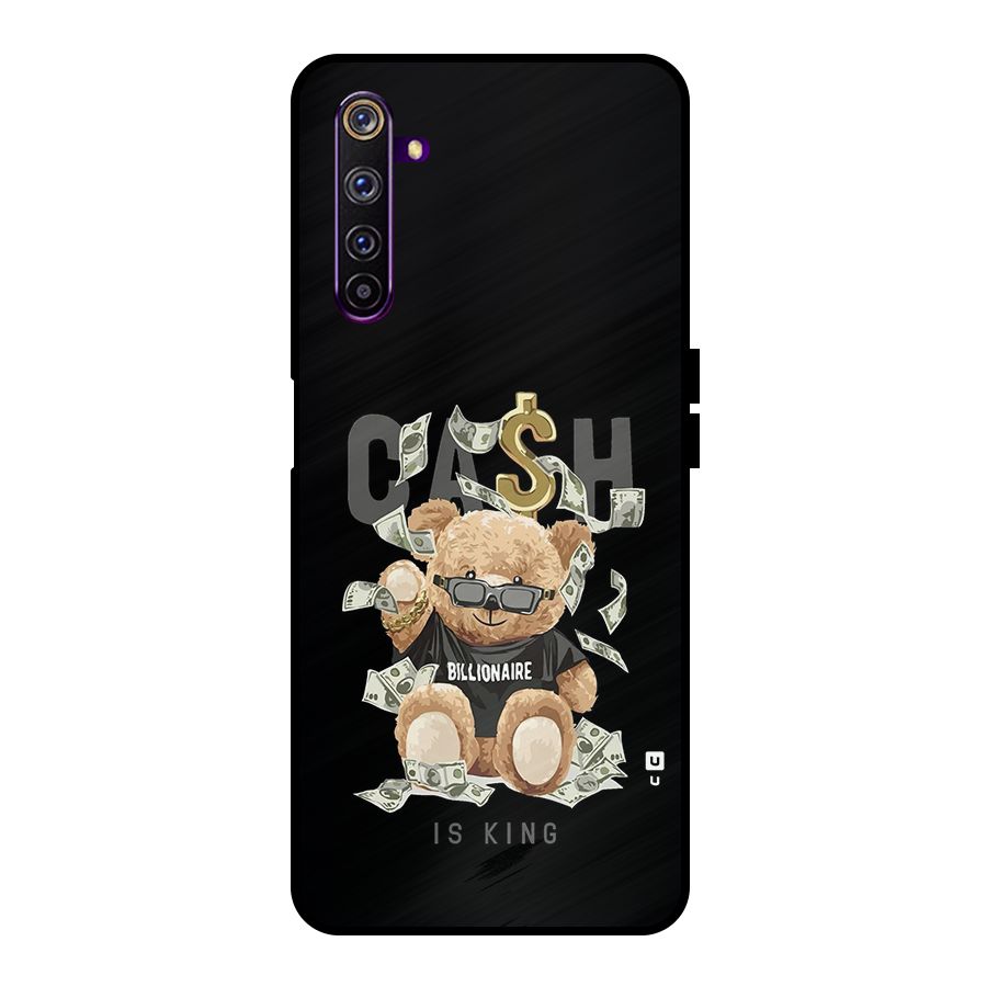 Billionaire Teddy Metal Back Case for Realme 6 Pro