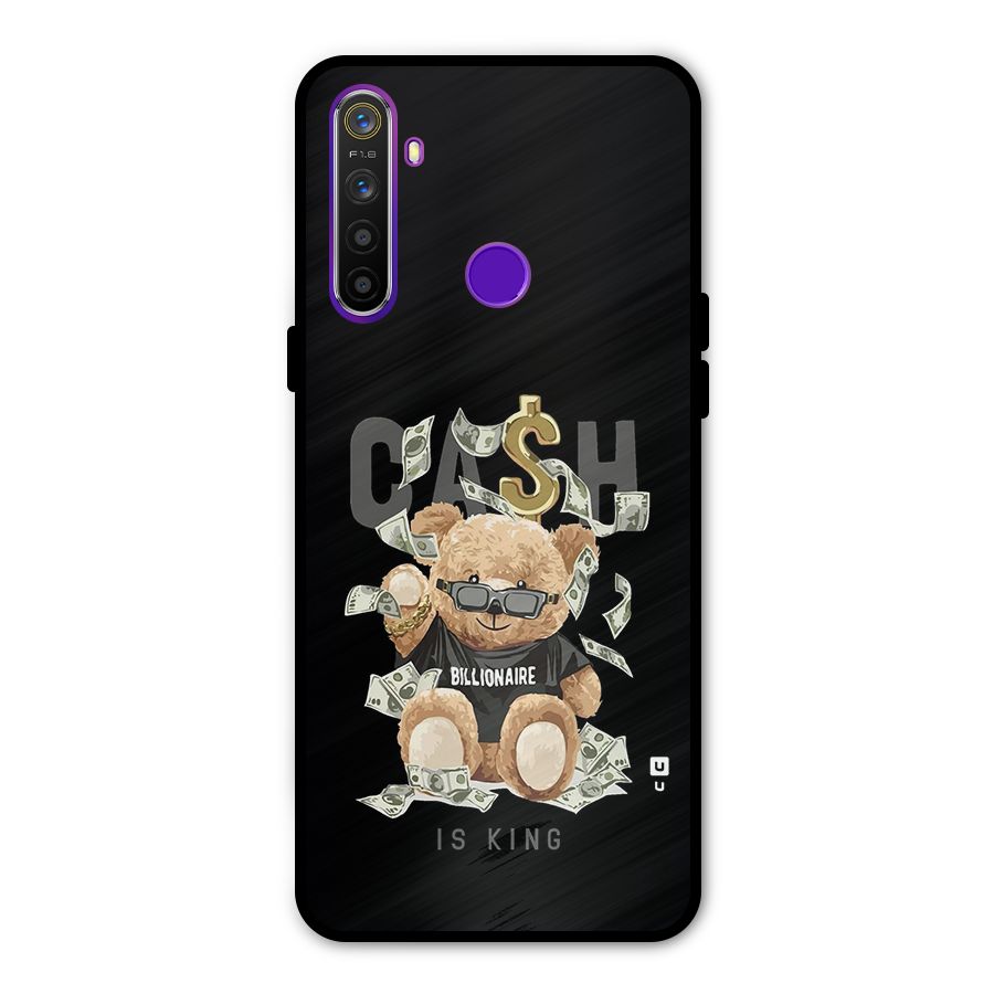 Billionaire Teddy Metal Back Case for Realme Narzo 10