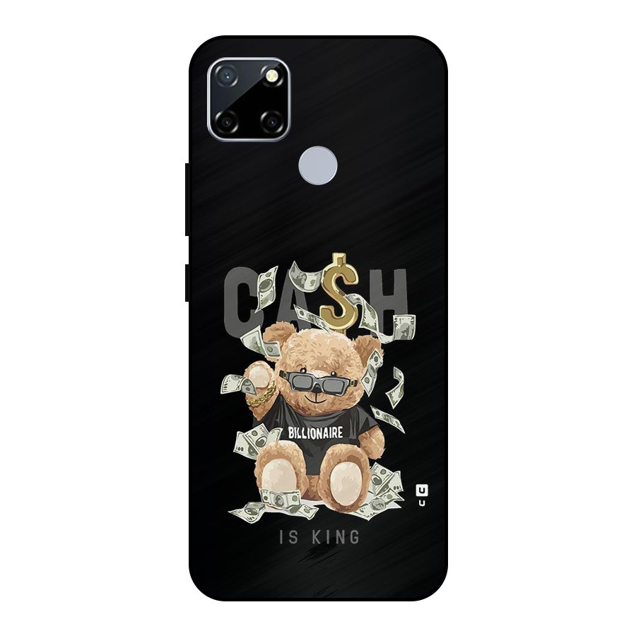 Billionaire Teddy Metal Back Case for Realme Narzo 20