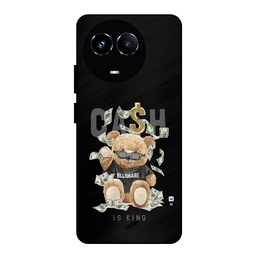 Billionaire Teddy Metal Back Case for Realme Narzo 60X