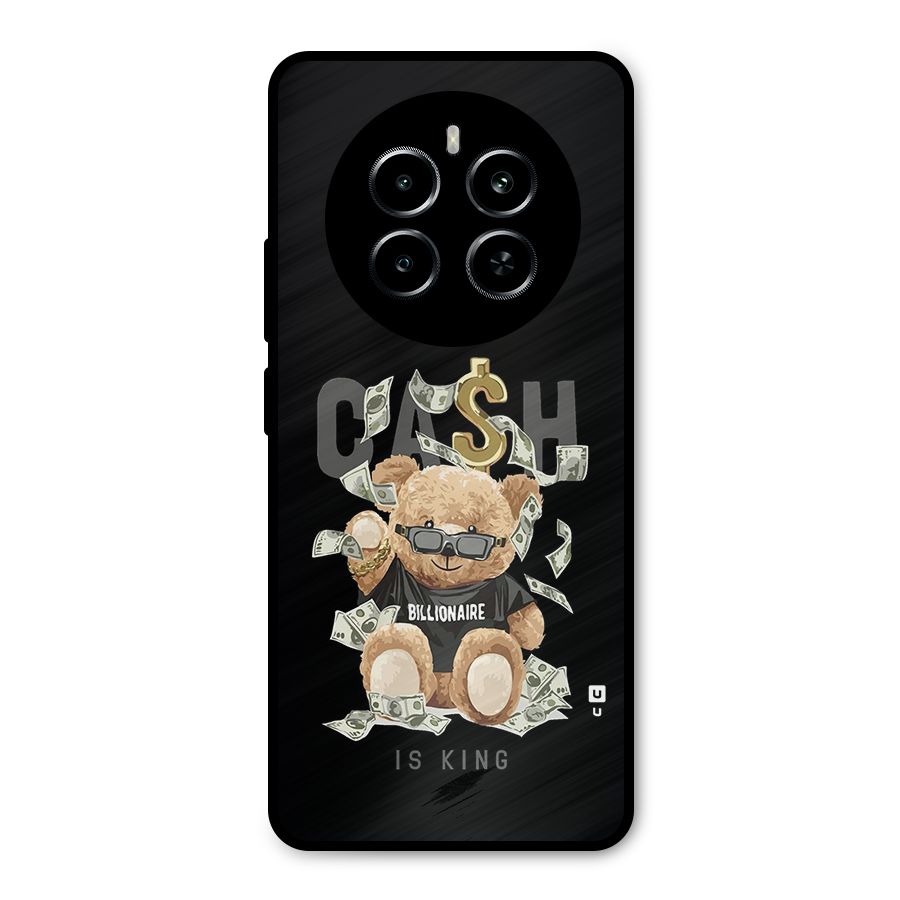 Billionaire Teddy Metal Back Case for Realme P1