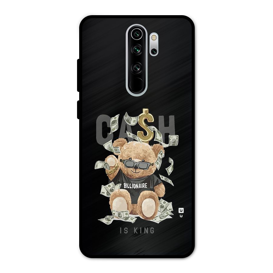 Billionaire Teddy Metal Back Case for Redmi Note 8 Pro