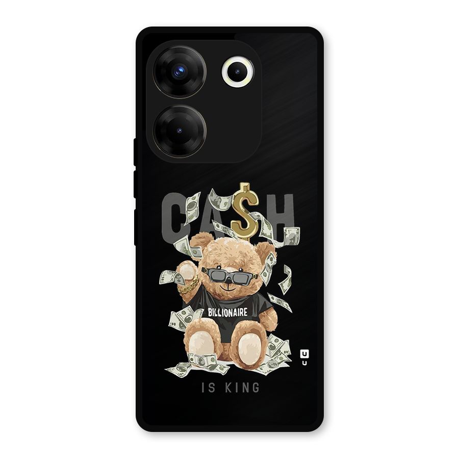 Billionaire Teddy Metal Back Case for Tecno Camon 20