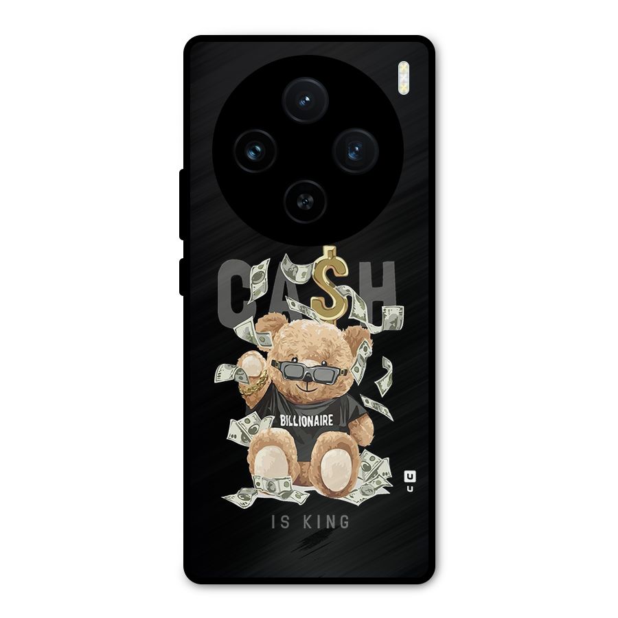Billionaire Teddy Metal Back Case for Vivo X100