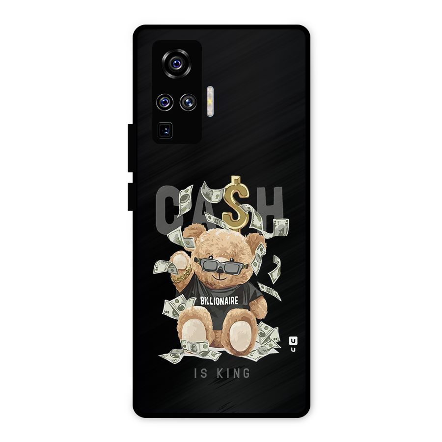 Billionaire Teddy Metal Back Case for Vivo X50 Pro