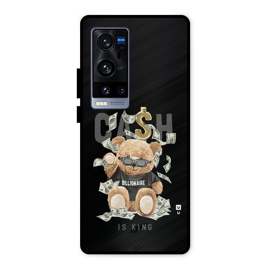 Billionaire Teddy Metal Back Case for Vivo X60 Pro Plus