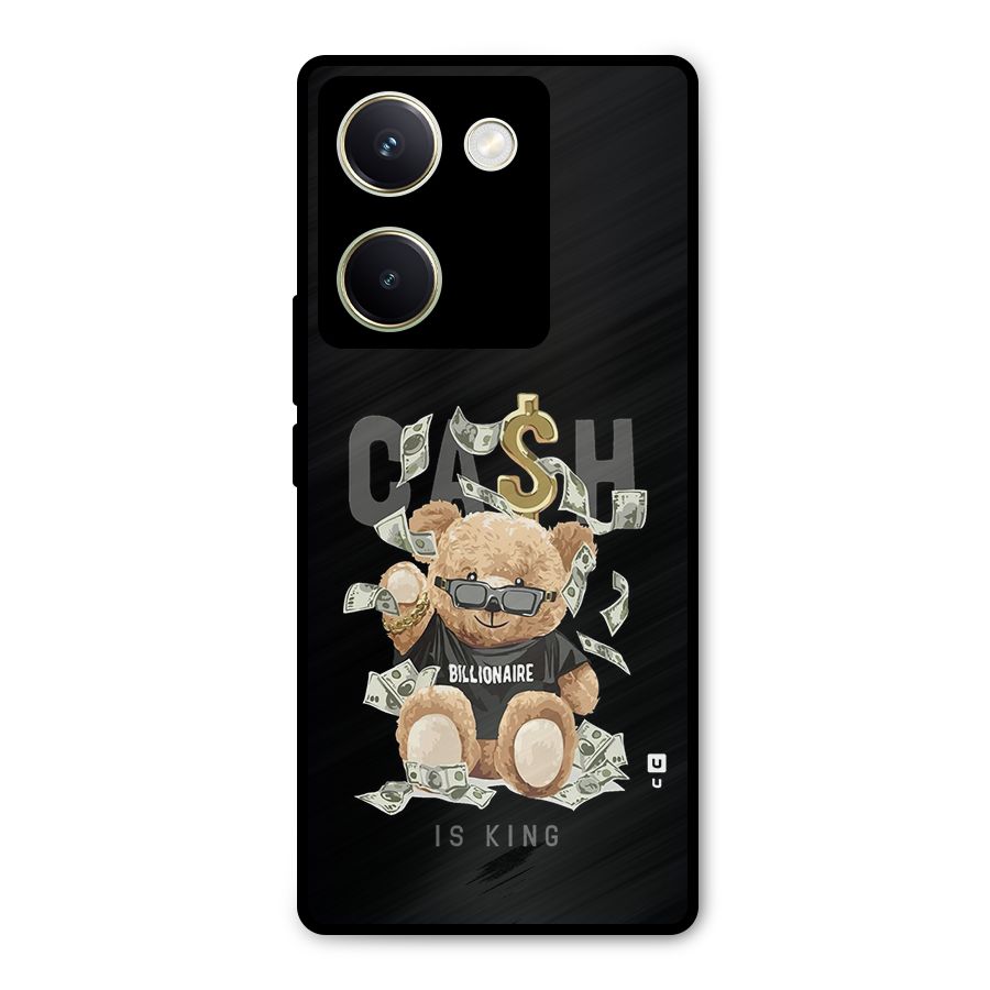 Billionaire Teddy Metal Back Case for Vivo Y200 Pro