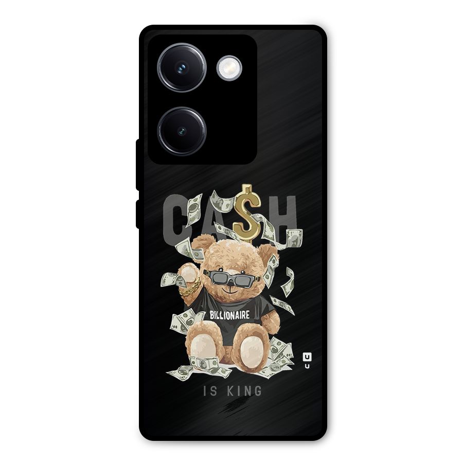 Billionaire Teddy Metal Back Case for Vivo Y300 Plus