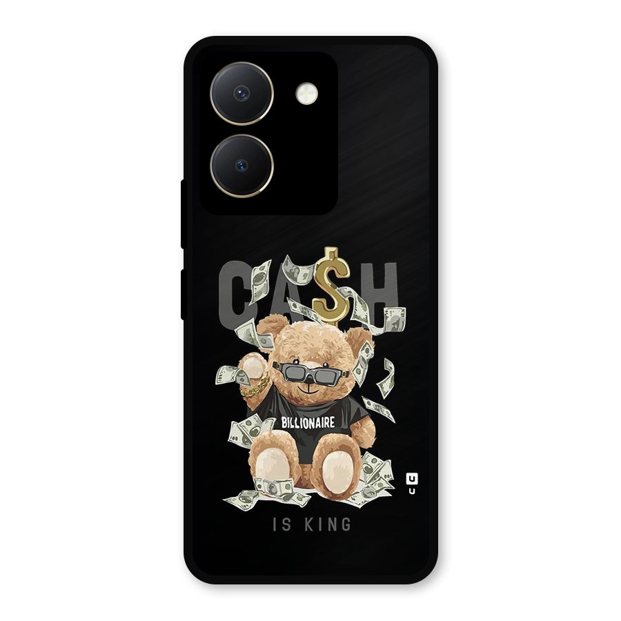 Billionaire Teddy Metal Back Case for Vivo Y36