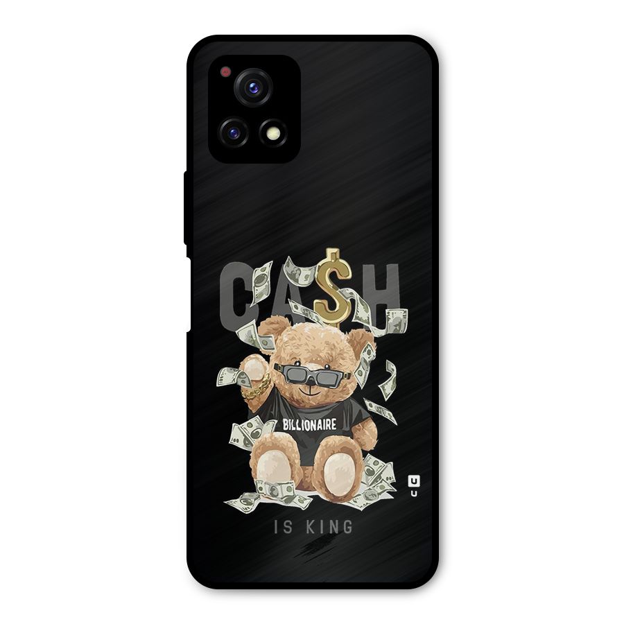 Billionaire Teddy Metal Back Case for Vivo Y72 5G