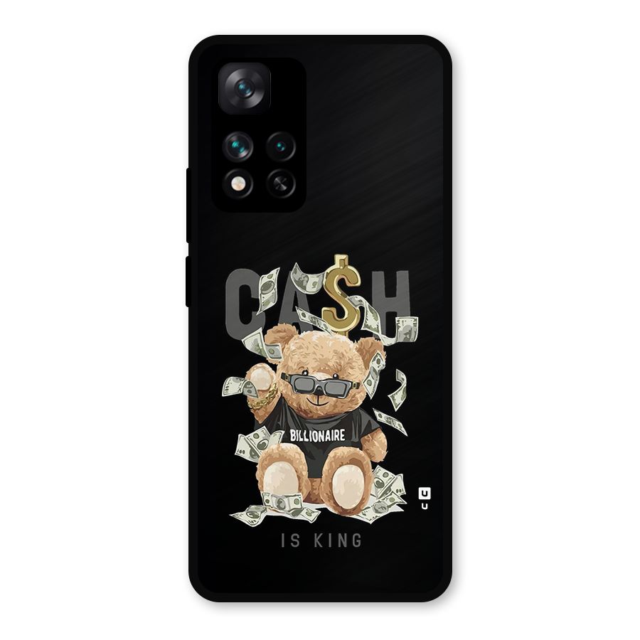 Billionaire Teddy Metal Back Case for Xiaomi 11i Hypercharge 5G
