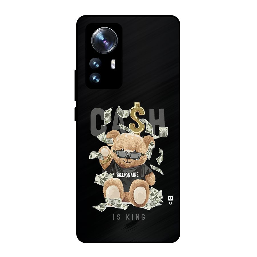Billionaire Teddy Metal Back Case for Xiaomi 12 Pro
