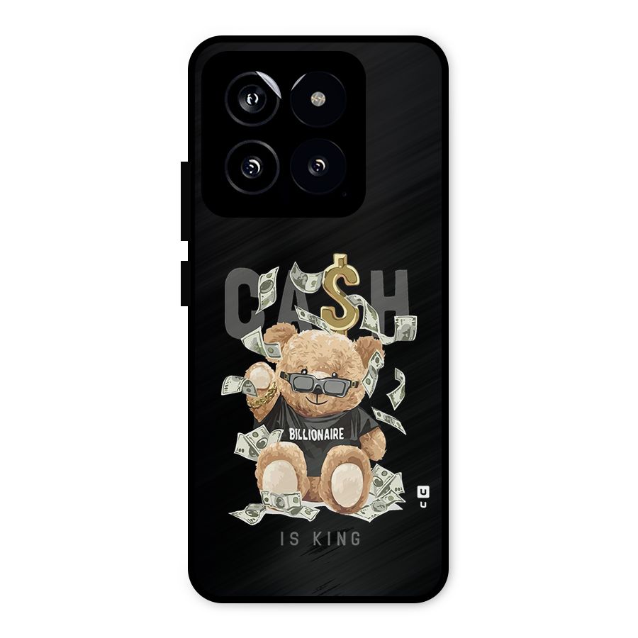 Billionaire Teddy Metal Back Case for Xiaomi 14