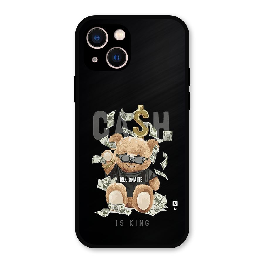 Billionaire Teddy Metal Back Case for iPhone 13