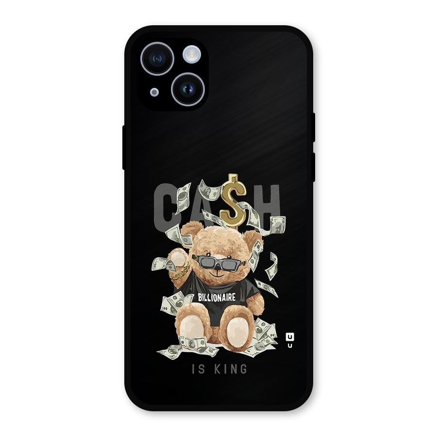 Billionaire Teddy Metal Back Case for iPhone 14