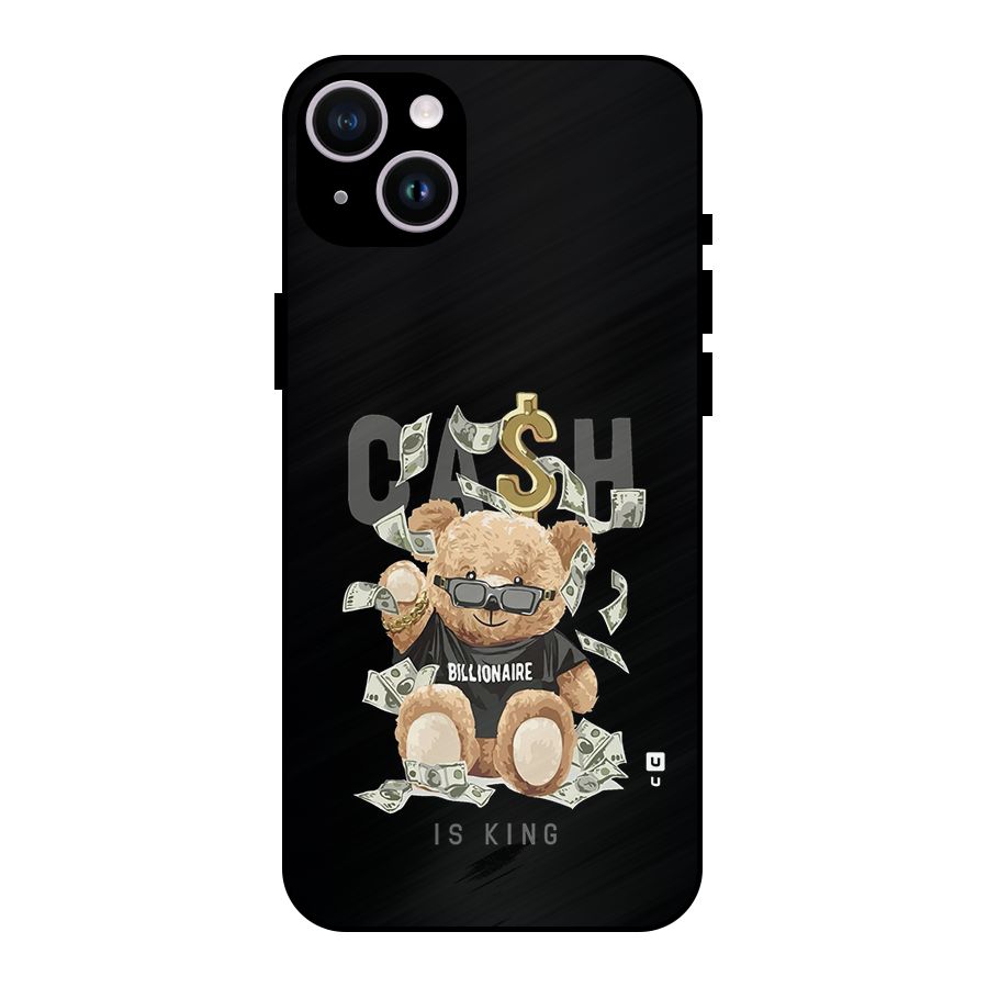Billionaire Teddy Metal Back Case for iPhone 14 Plus