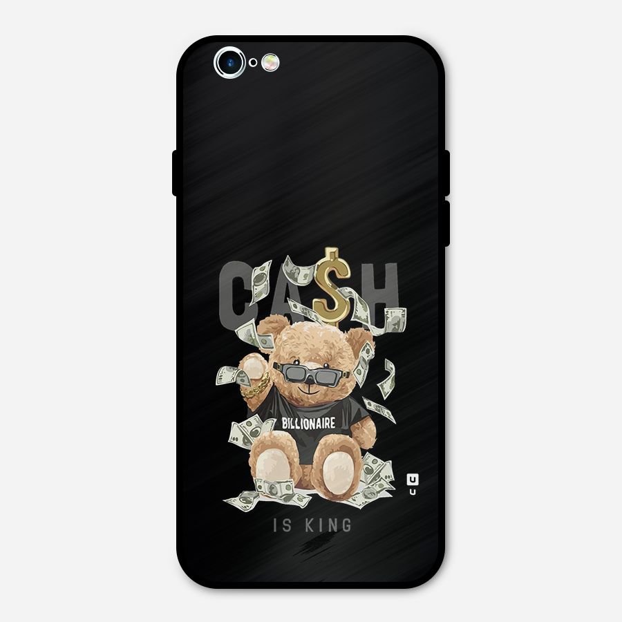 Billionaire Teddy Metal Back Case for iPhone 6 6s