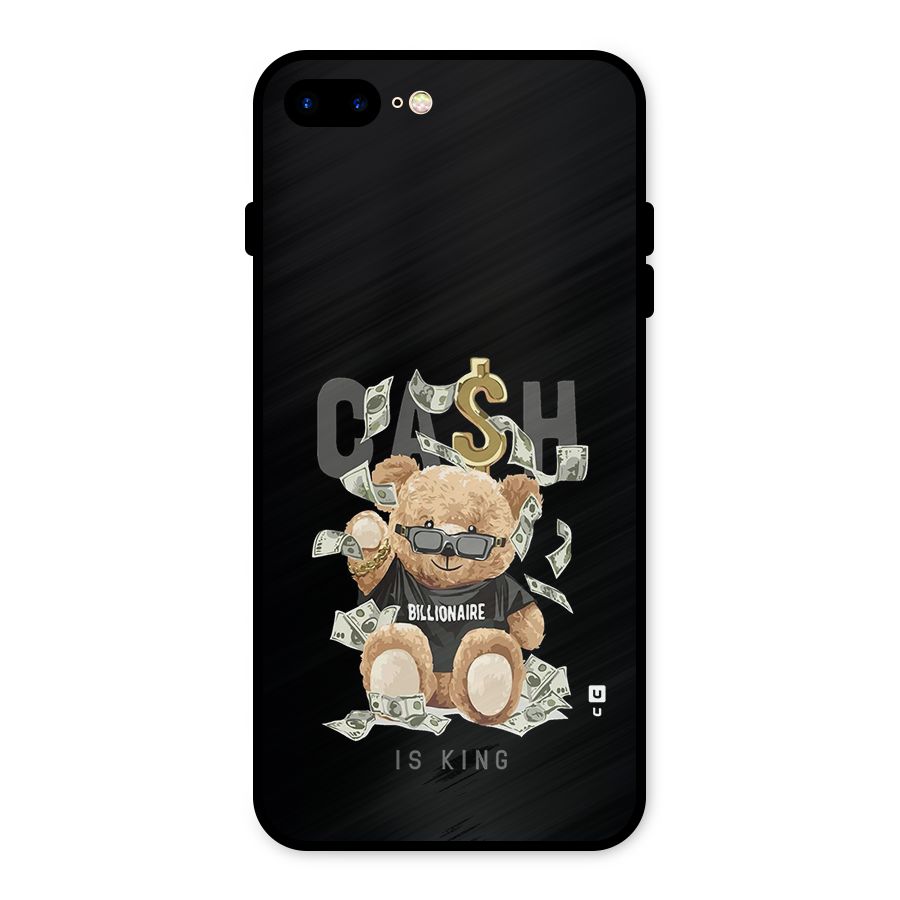 Billionaire Teddy Metal Back Case for iPhone 8 Plus