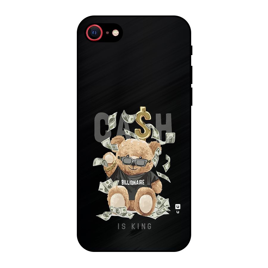 Billionaire Teddy Metal Back Case for iPhone SE 2022