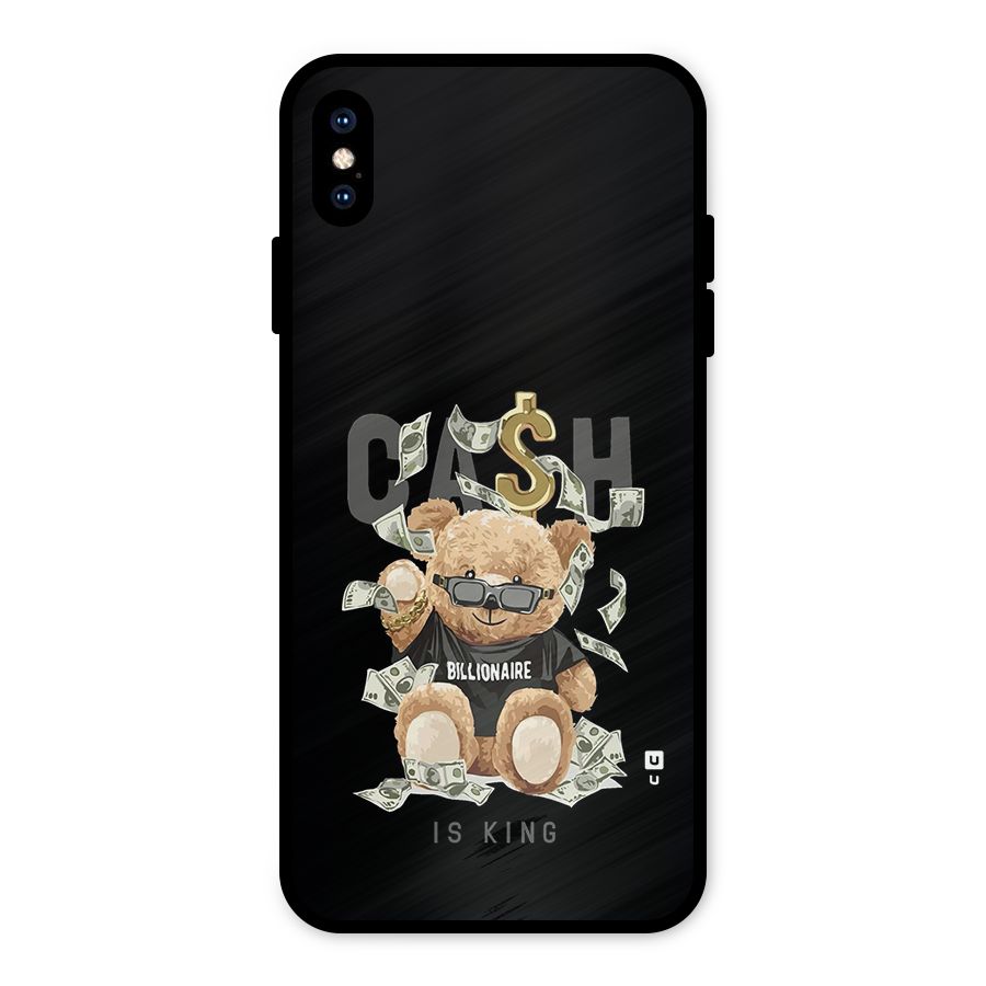 Billionaire Teddy Metal Back Case for iPhone XS Max